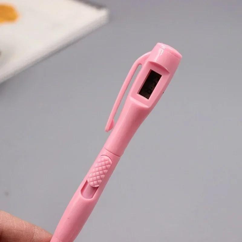Creative Electronic Watch Ball for Office Clock Test School Students Supplies Blue Ballpoint Korean Stationery Pens for Writing
