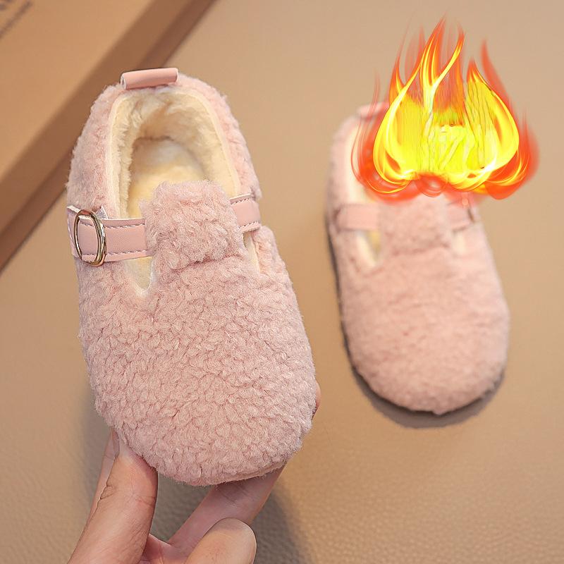 Zapatos Niña Velvet Child Cotton Shoe 2024 Winter New Boy House Shoes Warm Girls Casual Shoe Non Slip Child Shoes Infant Shoe