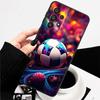 Fashionable Football Cool Phone Case For Samsung A73 A72 A71 A55 A54 A53 A52 A51 A13 A22 A16 A15 A12 A14 A26 A07 5G Black
