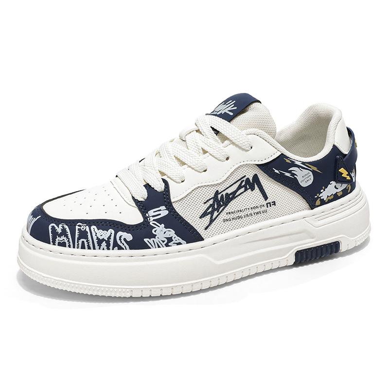 Men Skate Shoes Spring Niche Skate Shoes Men Trendy Versatile Thick Soled Sports and Leisure Skate Shoes Trendy Shoes
