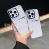 Simple English Applicable iPhone15promax Mobile Phone Case Apple 16 Electroplated Photo Frame 14/13 Protective Case 17