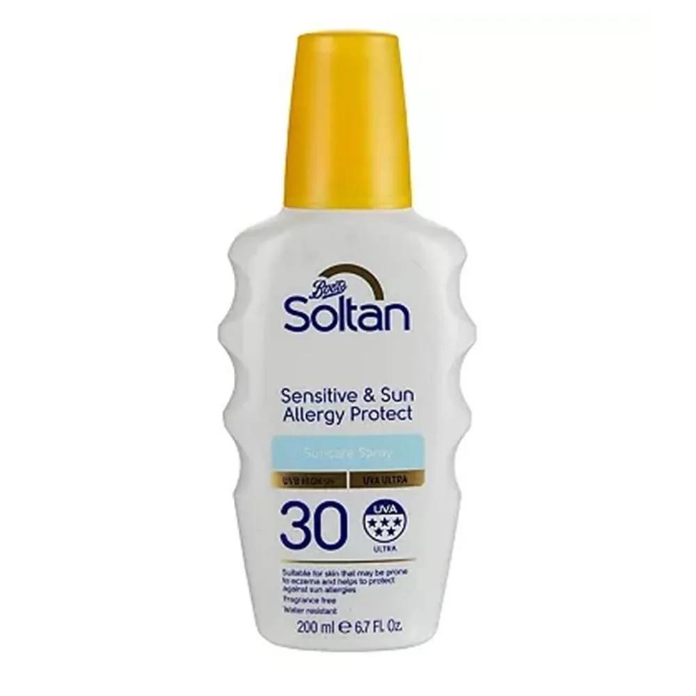 Soltan Sun Care Spray 200ml 1 Pack Sensitive & Sun Allergy Soltan Sensitive & Sun Allergy Protect Suncare