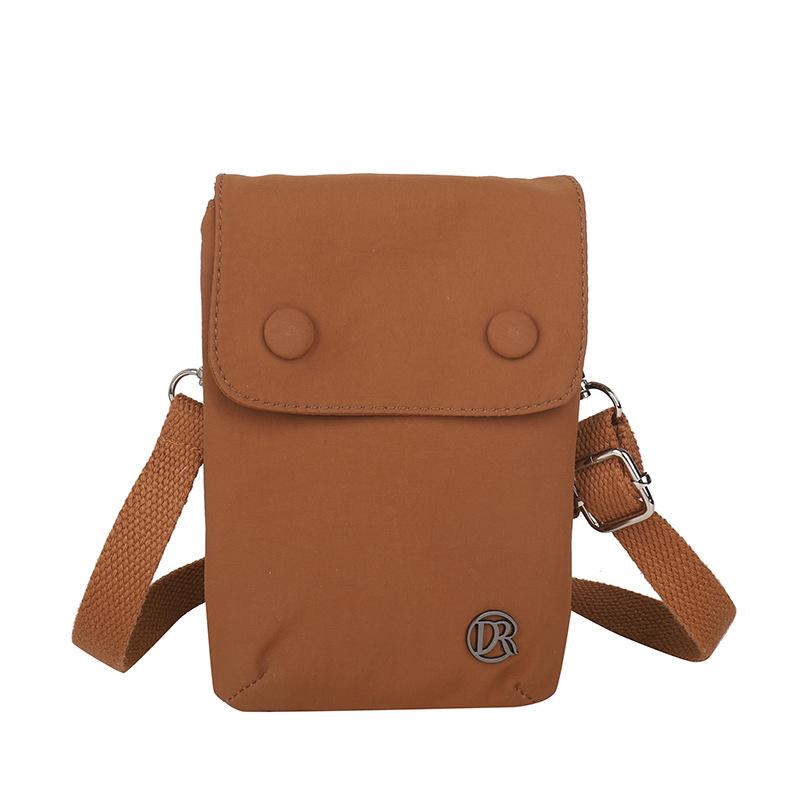Summer and Summer Niche Simple Nylon Cloth Small Bag Women's Casual and Fashionable Crossbody Bag Mobile Phone Bag