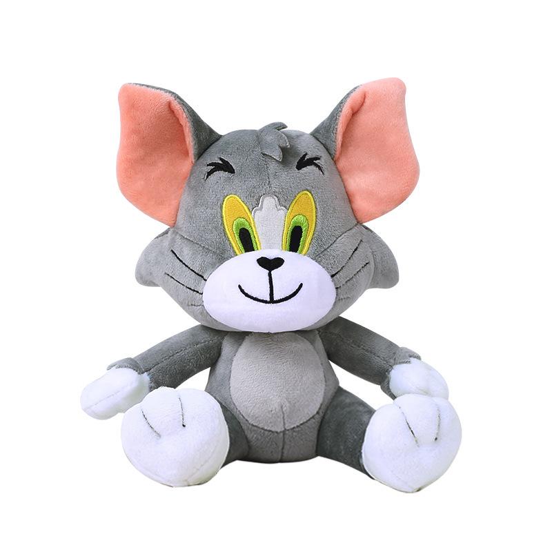 Warner Bros. Tom and Jerry Plush Toy - Classic Gray Tom Cat & Jerry Mouse Anime Doll Figure