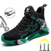 Protective Steel Toe Boots Men Work Shoes Anti-smash Anti-puncture Safety Shoes Work Sneakers Indestructible Security Boots 2024