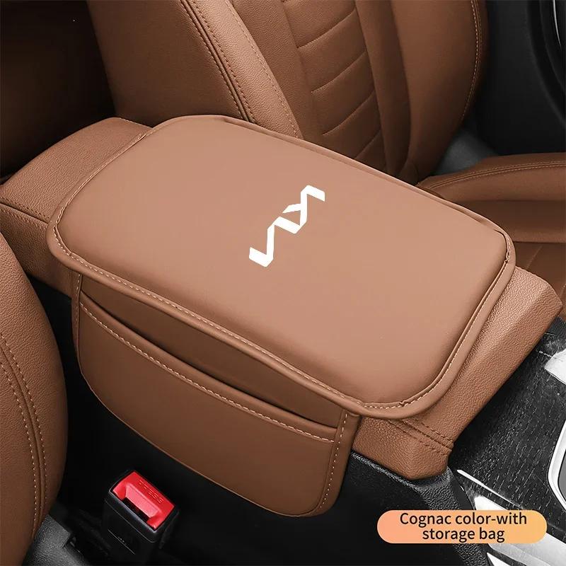PU Car Armrest Mat Auto Center Console Arm Cushion Cover for Kia Ceed Sportage Picanto Cerato Seltos Soul Rio 3 4 5 2021 2020 GT