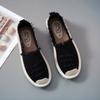 Damen Flache Schuhe Slip On Damen Canvas Lazy Loafers Atmungsaktive Espadrilles Frühling Herbst Schuhe