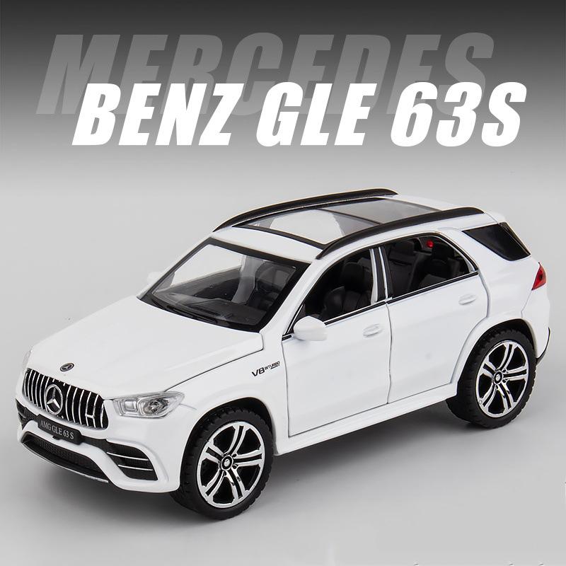 1/32 Scale Benz AMG GLE 63S SUV Toy Car,Alloy Diecast Pull Back Car Model with Light and Sound Toy Vehicles for Kids Boys