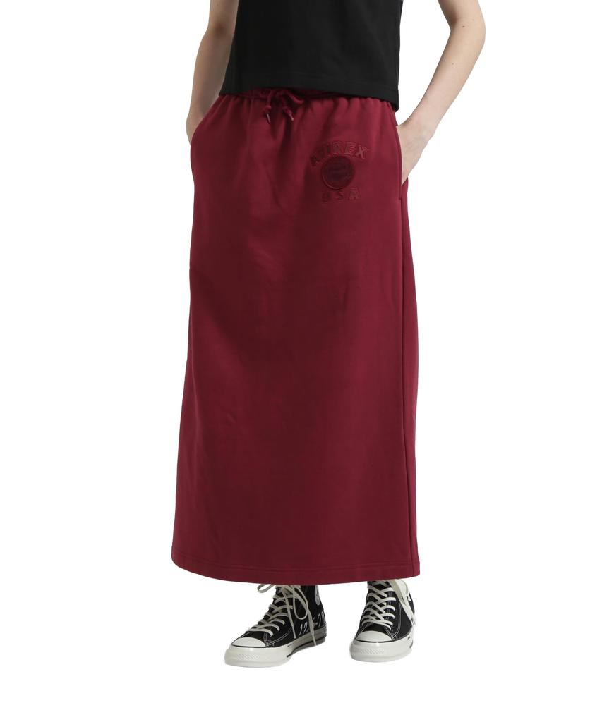 AVIREX 50th VARSITY SKIRT women's S 381 burgundy 783-5216606