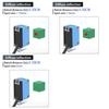 GTRIC Background Suppression Photoelectric Sensor NPN PNP 10-30V DC Sensing Distance 30cm Adjustable Square Laser Optical Switch