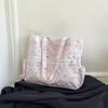 Beautiful, Casual, Light Plaid, Fresh and Large-capacity Women's Portable Tote Bag, Shoulder Underarm Bag, Women's