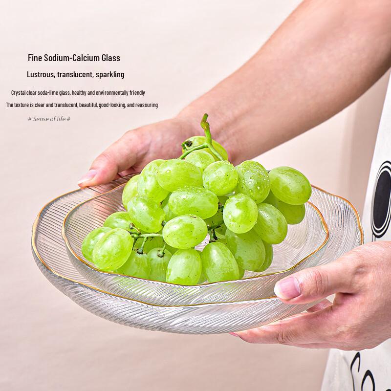 Ru Han Crystal Glass Fruit Plate