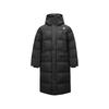 Windproof Waterproof Oil-Resistant Warm Insulated Durable Long Hooded Jacket Men Jacket Carbon-Black P424M066-0018