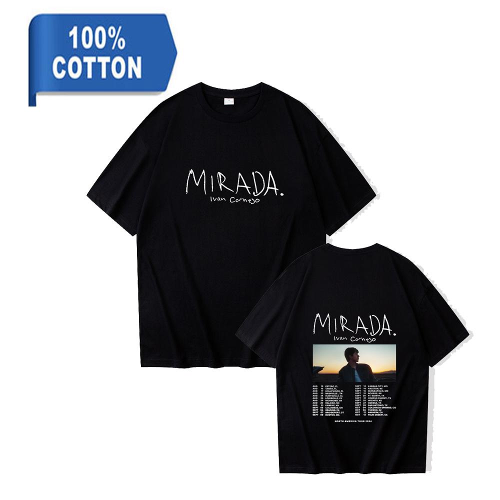 Cotton Ivan TShirt Loose Cornejo Tee Shirt Tops Men Women Unisex Crewneck Shirt Tshirts Streetwear