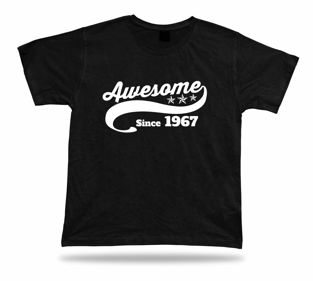 Bedrucktes T-Shirt Tee Großartig seit 1967 Geburtstagsgeschenk Geschenkidee Unisex