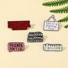 Stranger Things Metal Badge Fantasy Adventure Video English Words Alloy Brooch Accessories Pin Decoration