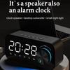 Multifunktionaler Doppelwecker 3 Stufen Nachtlicht LED-Anzeige Tragbarer Stereo-Bass Bluetooth und TF-Karten-MP3-Player