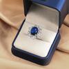 Temperament Ring Lichtjes Belegd Met Diamant IJsvlok Levensechte Ring Vrouw