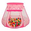 Selonis Tente de jeu 105x90cm/200 balles maison château pop-up piscine à balles balles en plastique pour enfants, rose:jaune-vert-bleu-rouge-orange
