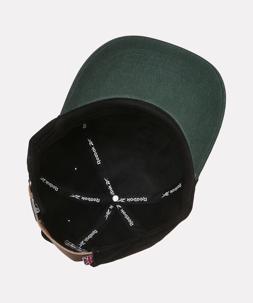 REEBOK Two-Tone Logo Ball Cap - Black:Green