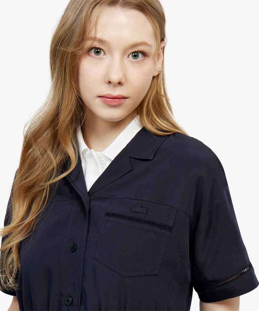 Lacoste Women'S Openwork Detail Shirt Dress Ef236E-56G 166