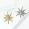 8-Pointed Star Decorative Brooch Accessory Alloy Badge For Sparkling Up Ensembles During Commutes Parties