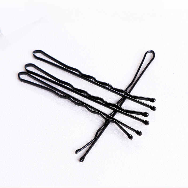 Black Basic Hairpin Hair Clip Head Crew Accessory