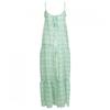 Shop   Women Loose Fit Layered Ribbon Check Long Dress Light Green Ntt Wdr 21277