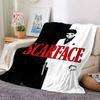 1pc Scarface Soft Flannel All-Season Throw for Home, Office, Outdoor UseDurable Comfort  100573