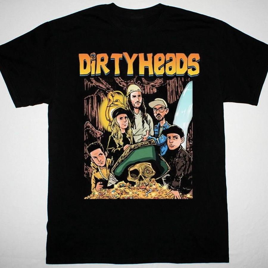 Dirty Heads Band VTG schwarzes T-Shirt Unisex-T-Shirt Alle Größen S-5XL XA749