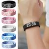 Vibrating Alarm Reminder Watch Student Silent Alarm Clock Bracelet Digital Watch with Step Counter Vibration Stopwatch Timer for Deep Sleepers Men