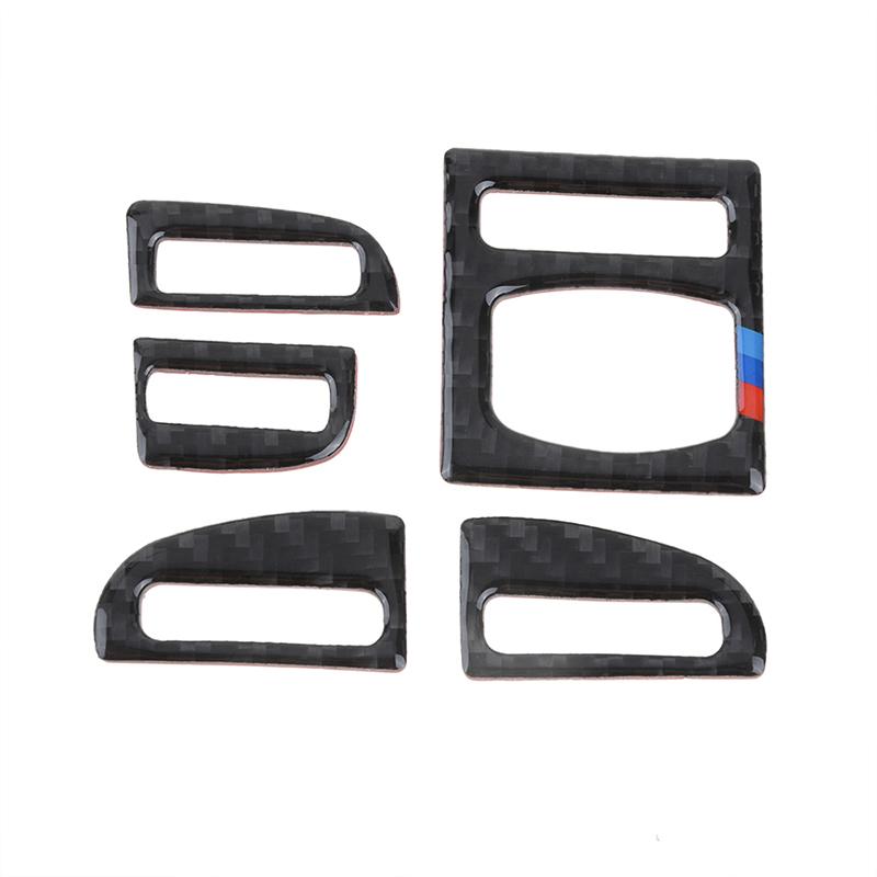 Car Center Console Air Outlet Trims Real Carbon Fiber Sticker Fit For BMW 5 Series F10 2011 - 2017 Performance Car Accessories