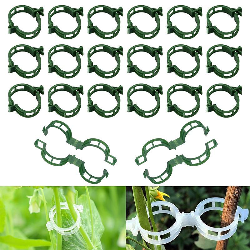 Plastic Plant Support Clips,Plastic Clips for Securing Plants,Tomato Vine Clips,Plant Fixing Clips,Garden Clips for Climbing