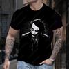 Joker Summer Classic Tshirts For Men Funny Joker Face Sketch The Clown 3D