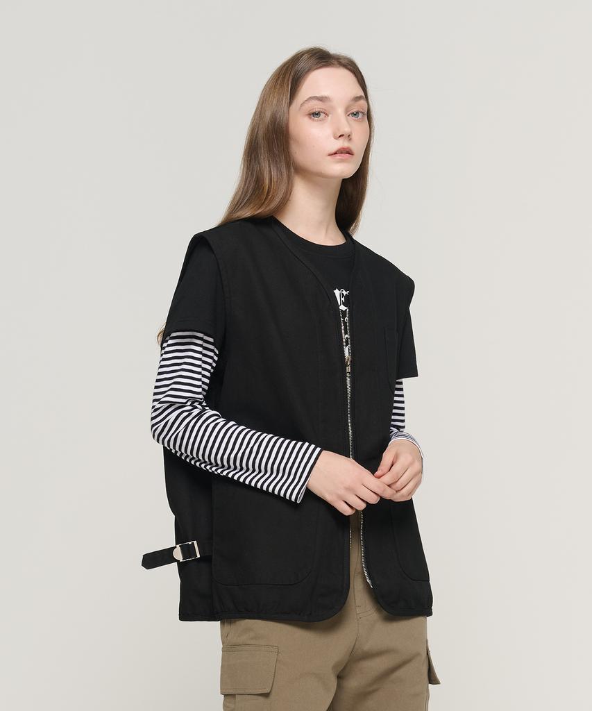 Cargobros For Woman Modern Work Light Vest (Black)