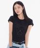 Seupao [Sanrio Characters] Slim Fit Short Sleeve T-Shirt (Black)_Sprlg37U09