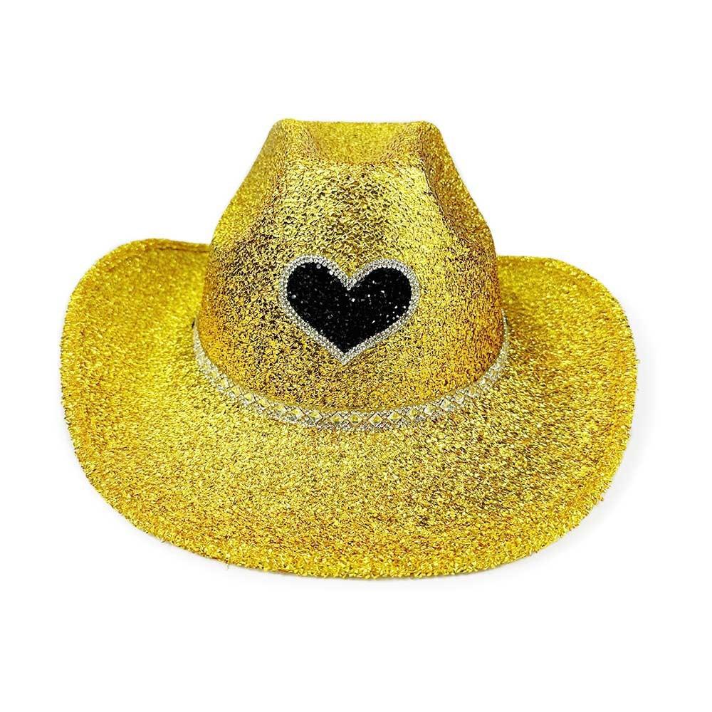 Western Cowboy Hat Glitters Cowgirls Cap Fashion Stage Show Hat  for Men Women