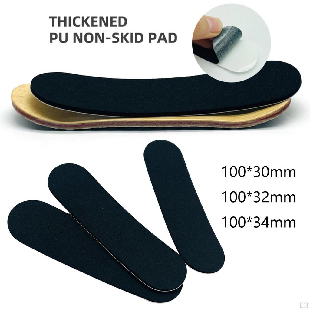 3 Pieces Professional Finger Skateboard Tape Stickers 100 Mmx30 Mm Non Slip Comfortable Fingerboard