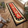 Vintage Cinema Ticket Film Theme Carpet Mat Rug Home Decoration Movie Pattern Floor Area Rug Entryway Hallway Retro Design