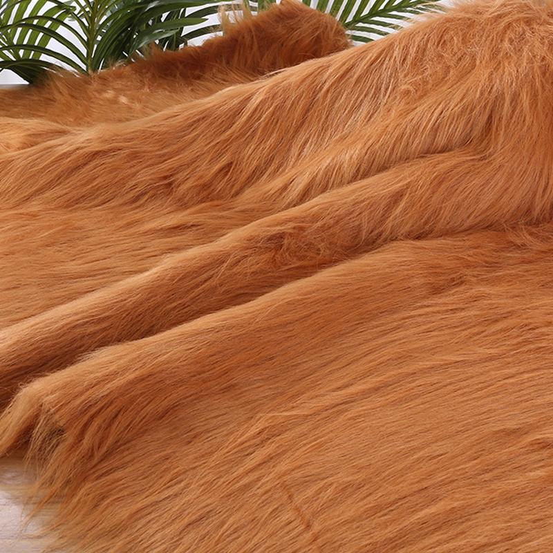 50*170cm Imitating Fox Fur Fabric Plush Long 12cm Artificial Fur For DIY Garment Doll Upholstery Jewelry Phone Counter Cover