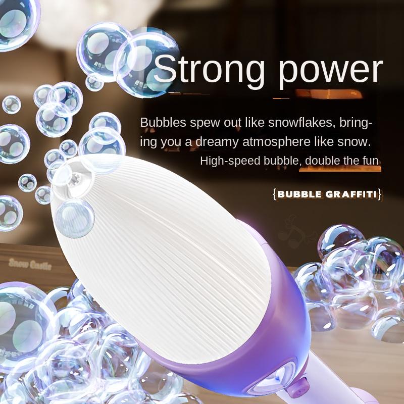Kids Magic Bubble Pen DO IT YOURSELF Graffiti Fully Automatic Bubble Machine Soap Bubble Spray Bubble Machine ideal for Boys and Girls toy