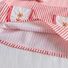 Summer Girls Embroidered Striped Vest And Shorts Set Toddler Baby Fashionable Casual Two Piece Outfit For Little Kids