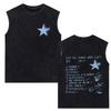 Hit Me Hard and Soft Tour Vintage Washed Tank Tops Men Women Vest Cotton Loose Sleeveless T-shirt
