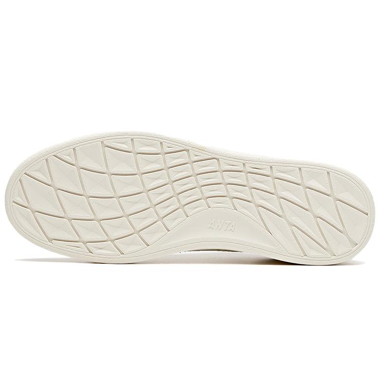 Anta Lightweight Low Top Skateboard Shoes Women's Ivory White 122028062-4