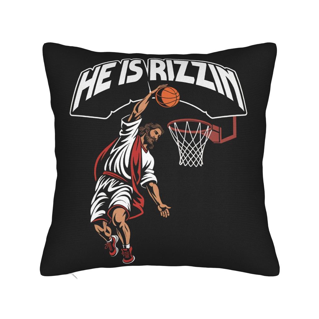 He Is Risen Boho Easter Christian Cross Pillow Case Cute Funny Pillow Cover Custom Pillowcases For Sofa Couch Bed Living Room