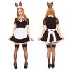 Clearstone GLOWHOLIC Cosplay Halloween Bunny Maid L Black Women's