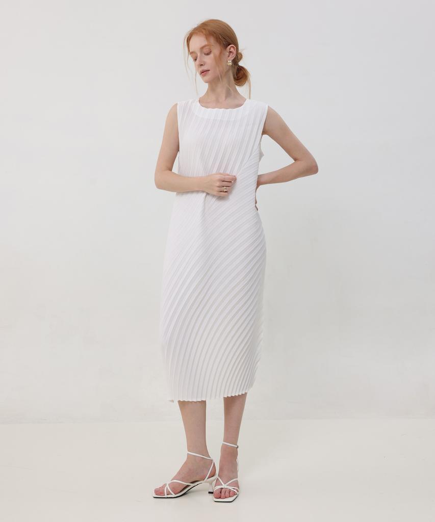 Pleats Mood Twison Pleats Sleeveless Dress