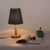 2 Pcs Black Linen Fabric Clip On Small Lampshade Tube Bulb Cover Suitable for Bedroom Bedside Lamp Wall Lamp Replacement Cover