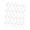 24Pcs Brick Hook Clips Hangers Stainless No Drill Clamps Wall Organizer for Room Wreath Yard