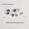 Tibetan Antique Silver Flower Spacer Beads Pendant for DIY Jewelry